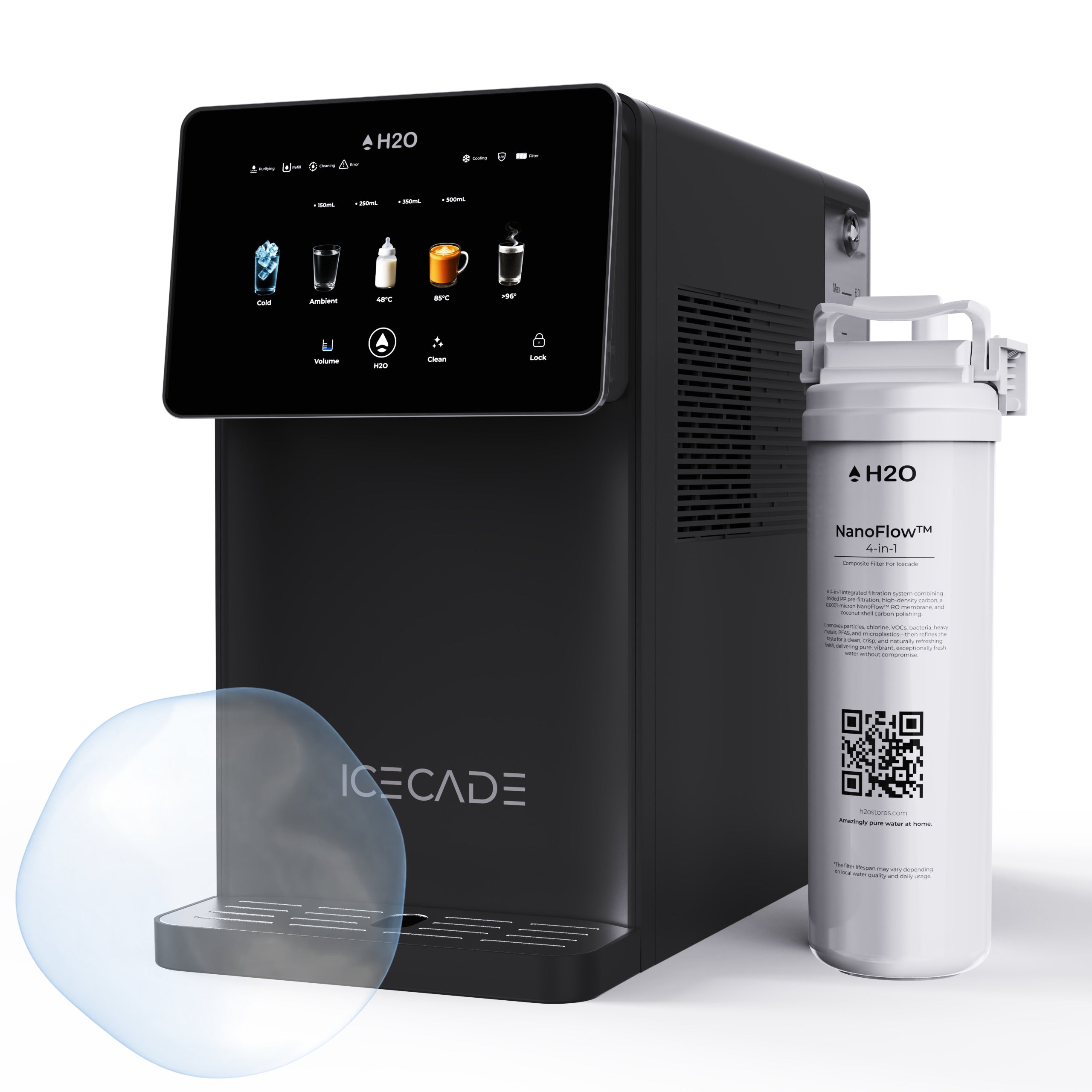 Icecade Countertop Purifier | Multi-Temperature | Optional Remineralisation