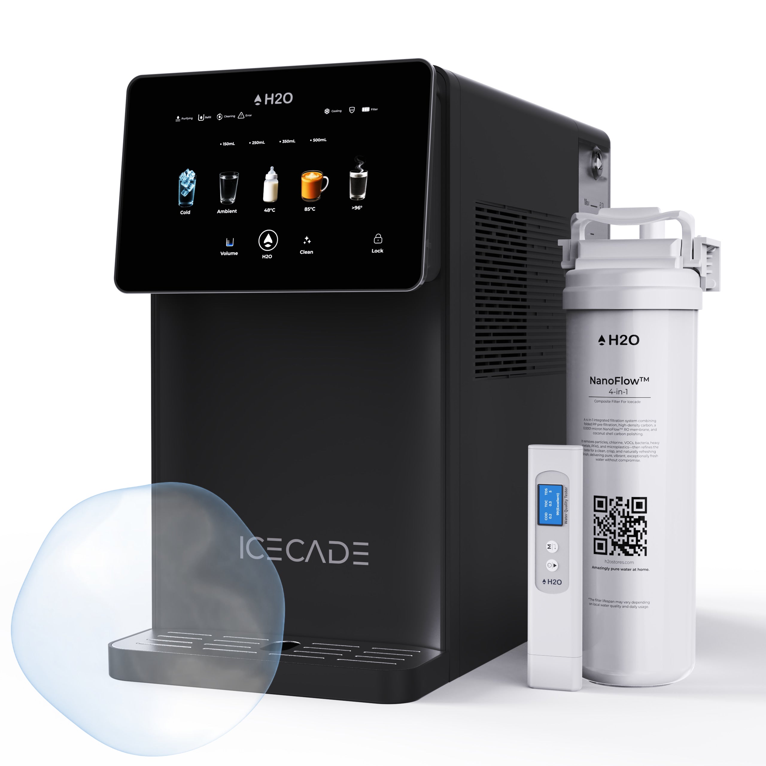 Icecade Countertop Purifier | Multi-Temperature | Optional Remineralisation