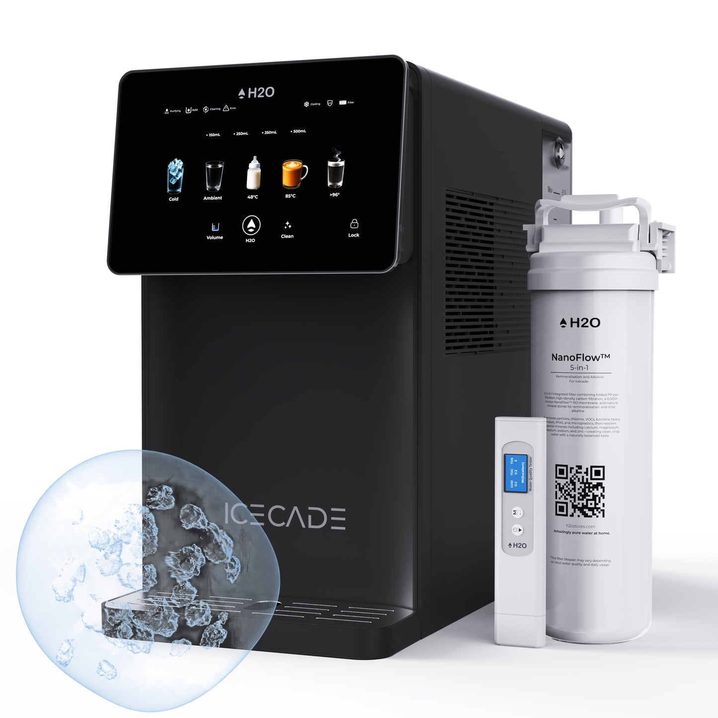Icecade Countertop Purifier | Multi-Temperature | Optional Remineralisation