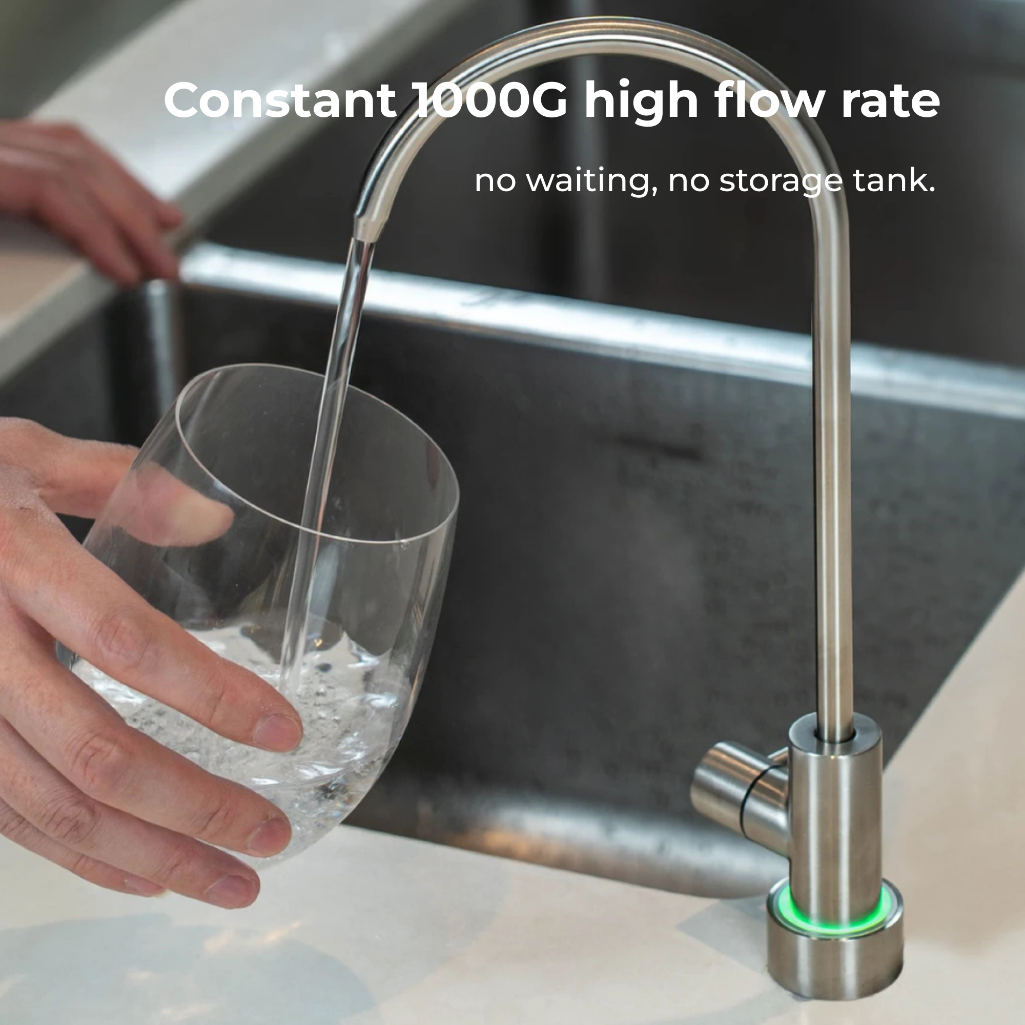 BlueSpring Under-Sink Purifier | High Flow Rate | Extra Long Filter Lifespan