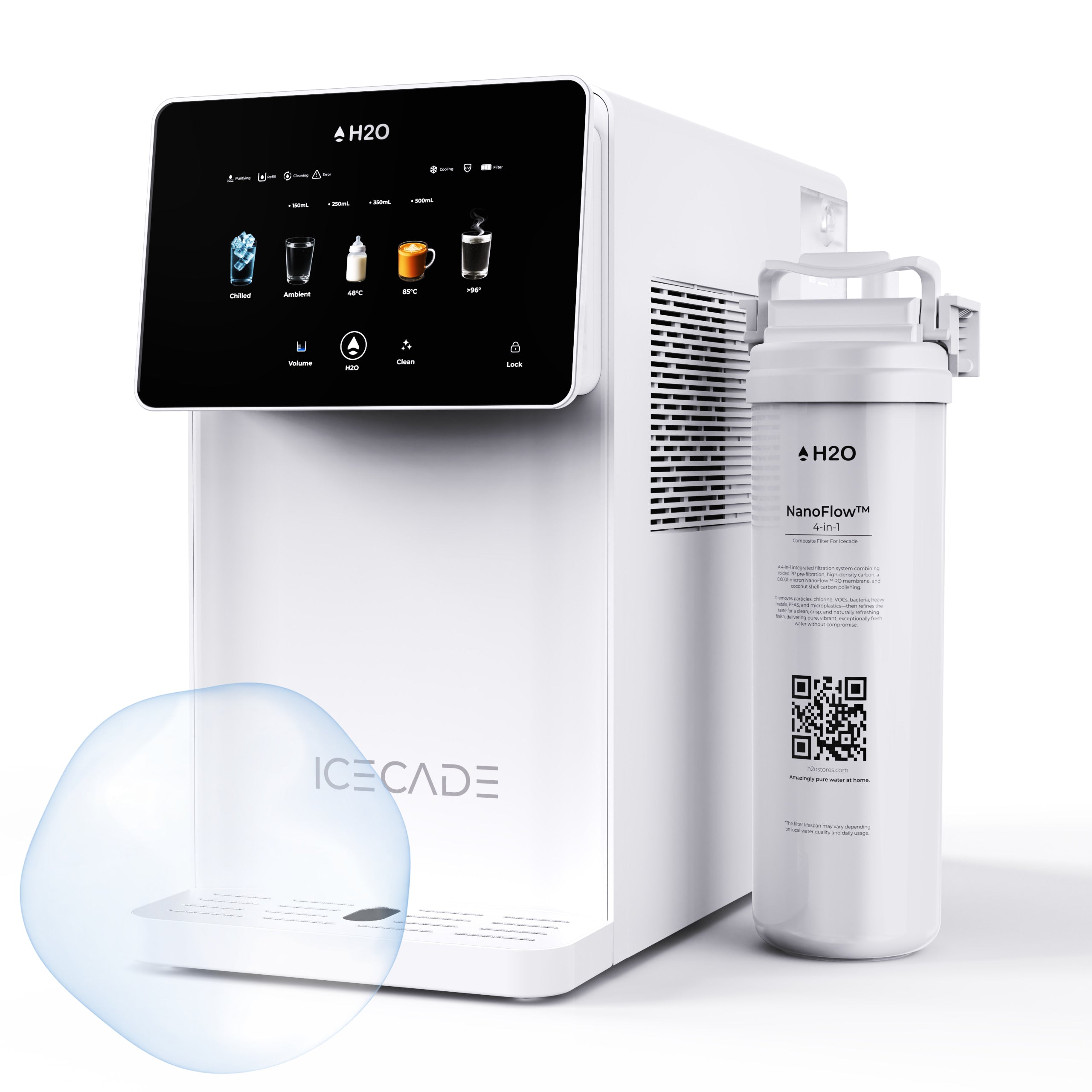 Icecade Countertop Purifier | Multi-Temperature | Optional Remineralisation