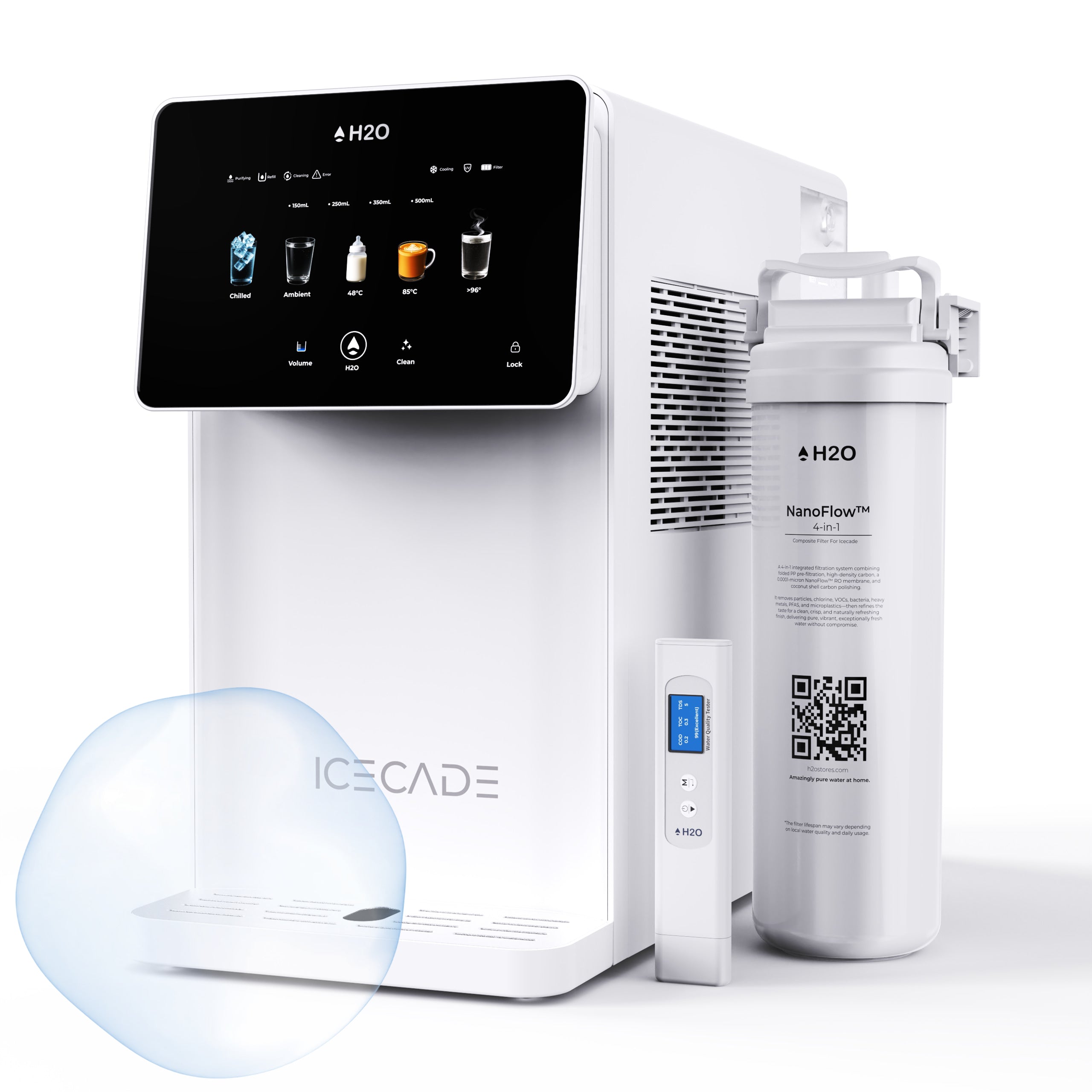 Icecade Countertop Purifier | Multi-Temperature | Optional Remineralisation