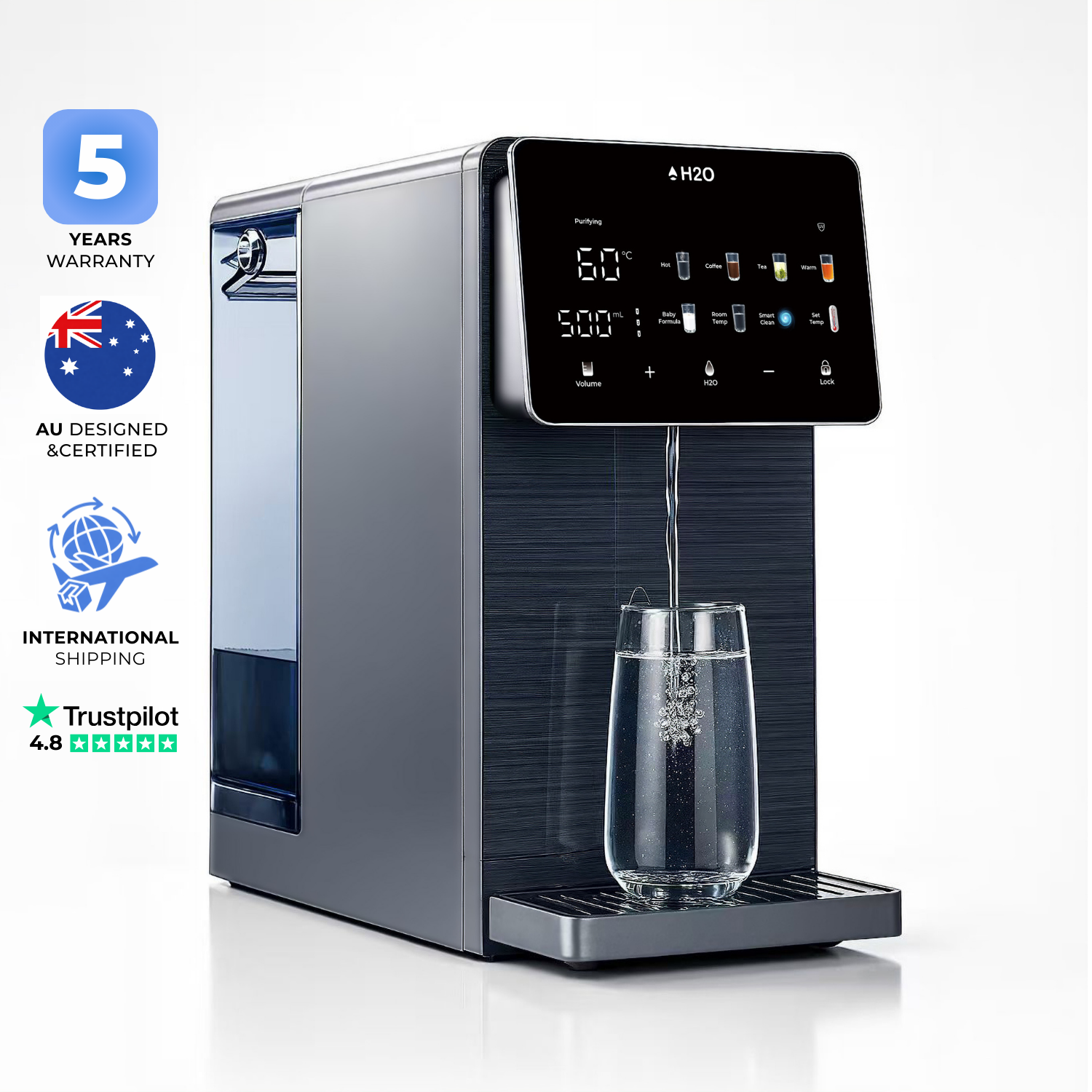 Cascade Countertop Purifier | Multi-Temperature | Remineralisation + Alkaline