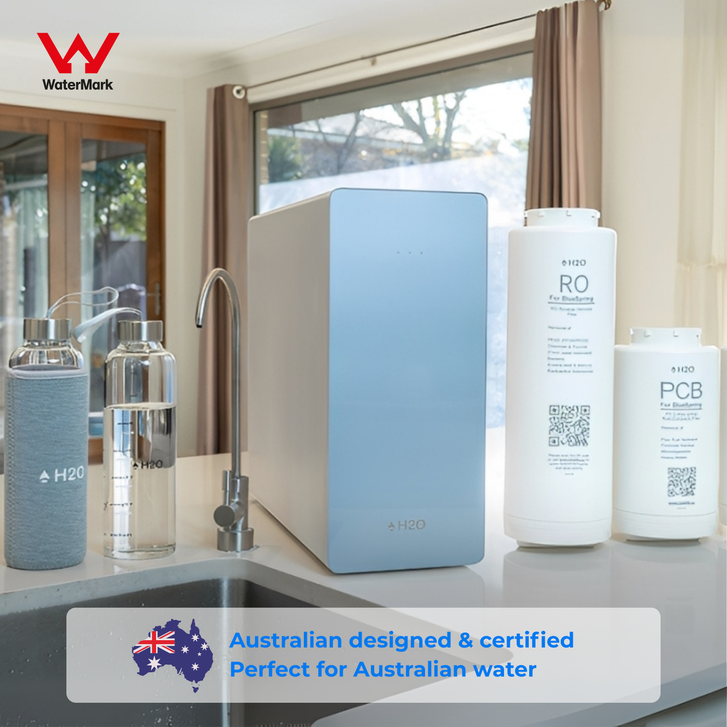 BlueSpring Under-Sink Purifier | High Flow Rate | Extra Long Filter Lifespan