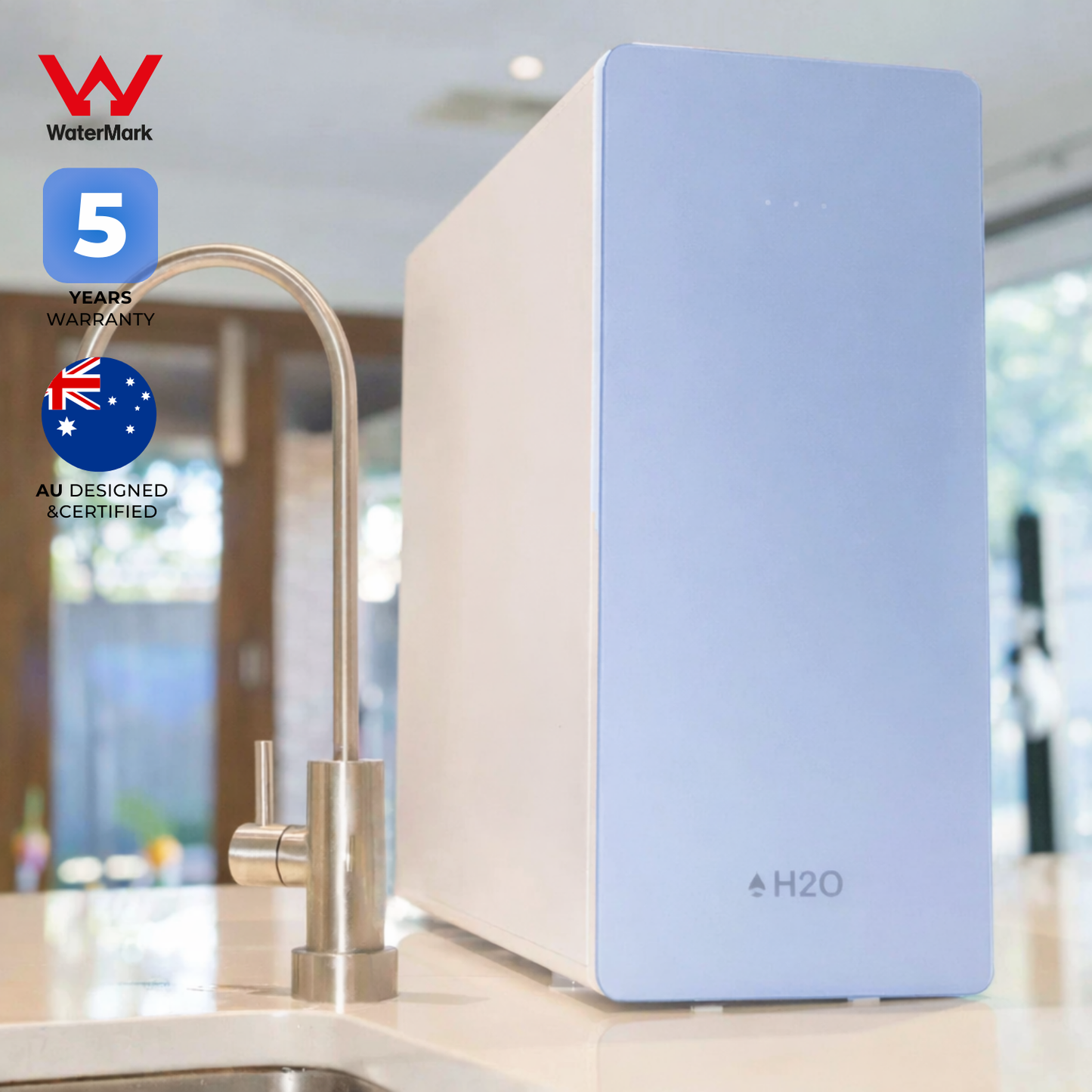 BlueSpring Under-Sink Purifier | High Flow Rate | Extra Long Filter Lifespan