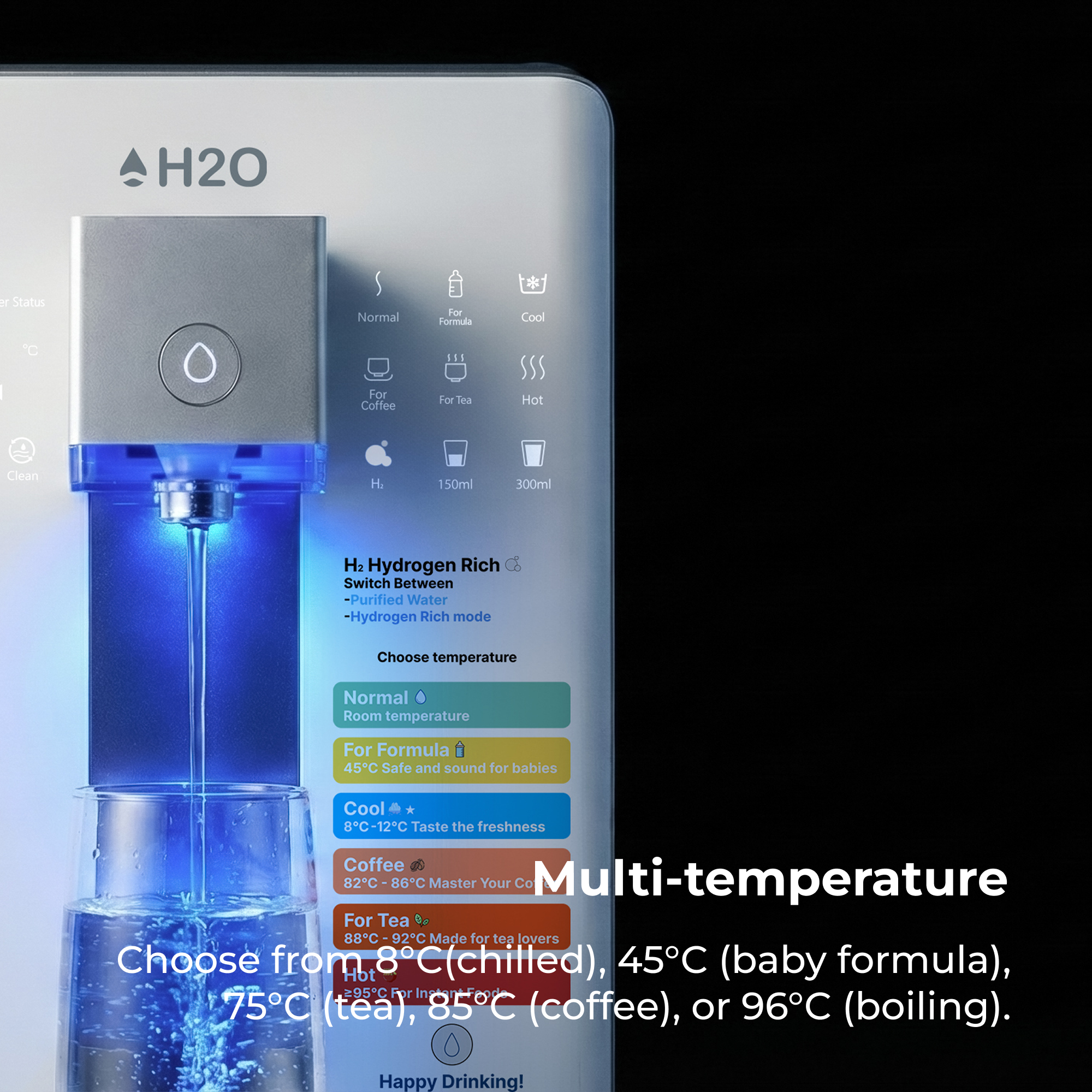 Oasis Countertop Purifier | Multi-Temperature | Optional Hydrogen-Rich