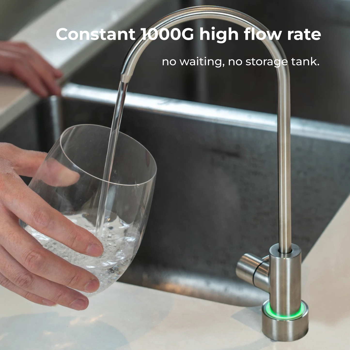 BlueSpring Under-Sink Purifier | High Flow Rate | Extra Long Filter Lifespan