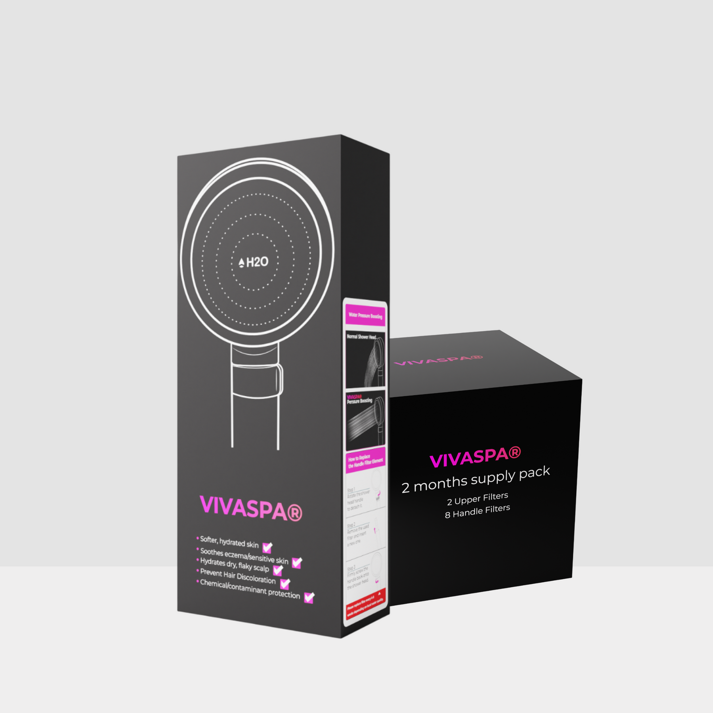 VIVASPA Travel Filtered Shower Head
